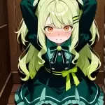 【エロ画像】ライム色