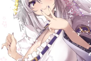 【二次】ピースしてる
