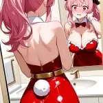【エロ画像】ピンク髪