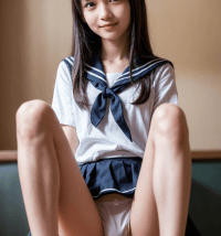 女子高生風の美少女の