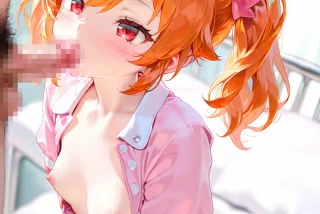 小さなお口で亀頭をじ