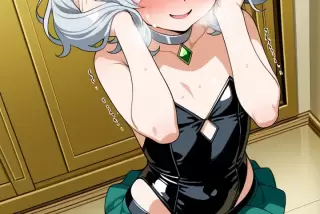 【エロ画像】銀髪セミ