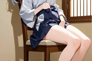 【エロ画像】グレー髪