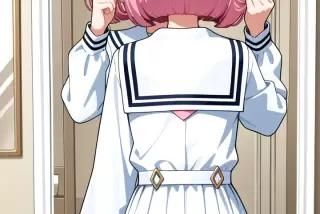 【エロ画像】ピンク髪