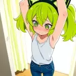 【エロ画像】ライム色