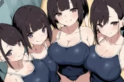 【二次エロ】スク水女