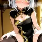 【エロ画像】グレー髪