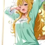 【エロ画像】緑髪ウェ