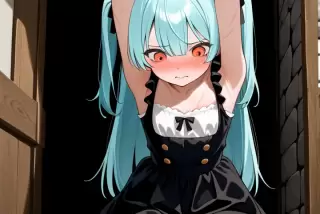【エロ画像】水色ロン
