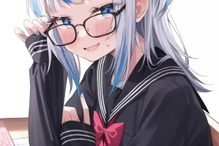 【二次】眼鏡女子画像