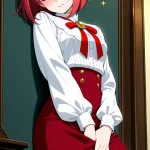 【エロ画像】赤髪ボブ