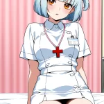 【エロ画像】水色ボブ