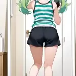 【エロ画像】緑髪ツイ