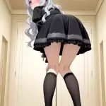 【エロ画像】銀髪ウェ