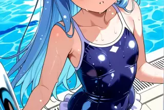 【エロ画像】青髪ロン