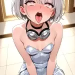 【エロ画像】銀髪刈り