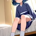【エロ画像】青髪サイ