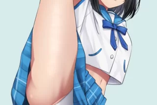 開脚の萌えイラスト