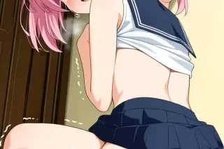 【エロ画像】紫髪ツイ