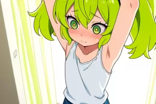 【エロ画像】ライム色