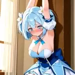 【エロ画像】青髪外ハ