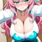 【エロ画像】ピンク髪