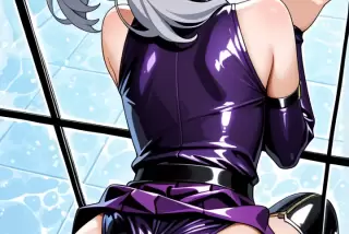 【エロ画像】グレー髪