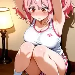 【エロ画像】ピンク髪