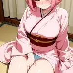 【エロ画像】ピンク髪