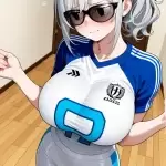 【エロ画像】銀髪ポニ