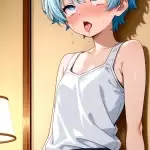 【エロ画像】青髪ショ