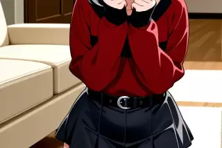 【エロ画像】グレー髪