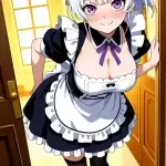 【エロ画像】白髪ポニ