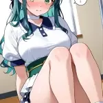 【エロ画像】水色髪ハ