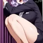【エロ画像】紫髪アッ