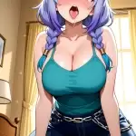 【エロ画像】青髪ツイ