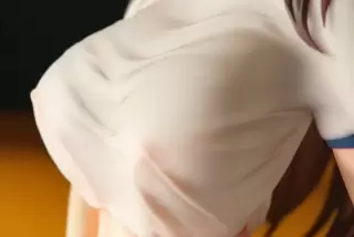 運動後の汗だく美少女