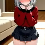 【エロ画像】グレー髪