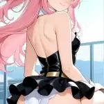 【エロ画像】桜色髪ハ