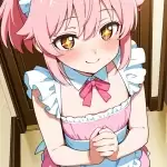 【エロ画像】桜色ポニ