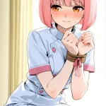 【エロ画像】桜色ボブ