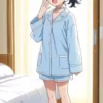 【エロ画像】青髪ポニ
