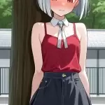 【エロ画像】銀髪ボブ
