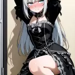 【エロ画像】銀髪セミ