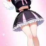 【エロ画像】桜色ポニ