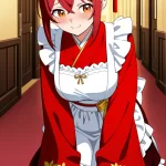【エロ画像】赤髪お団