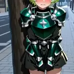 【エロ画像】緑髪ショ