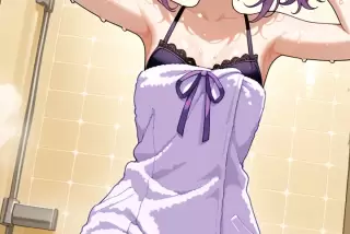 【エロ画像】黒髪紫グ