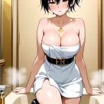 【エロ画像】黒髪ポニ