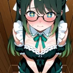 【エロ画像】緑グラデ